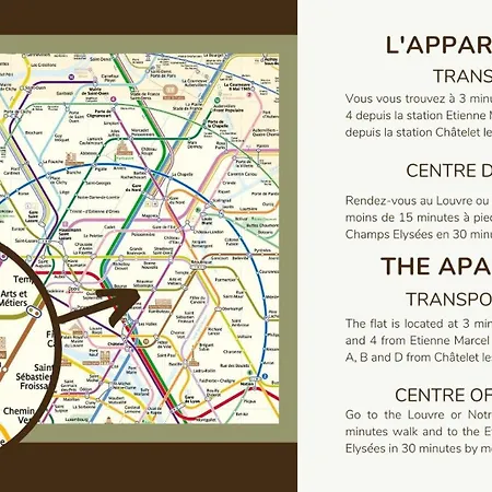 Typical Parisian Studio# Chatelet-les Halles Appartement *